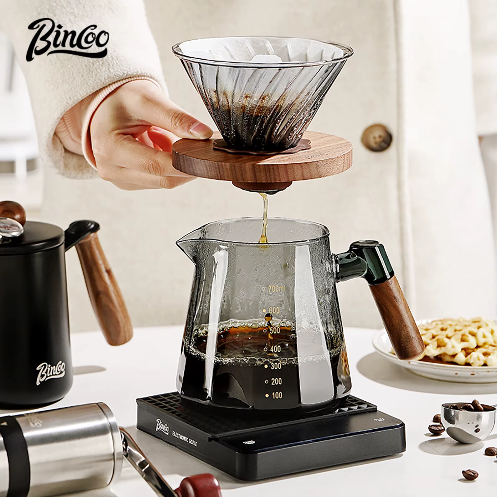 Bincoo – ensemble de cafetière versée