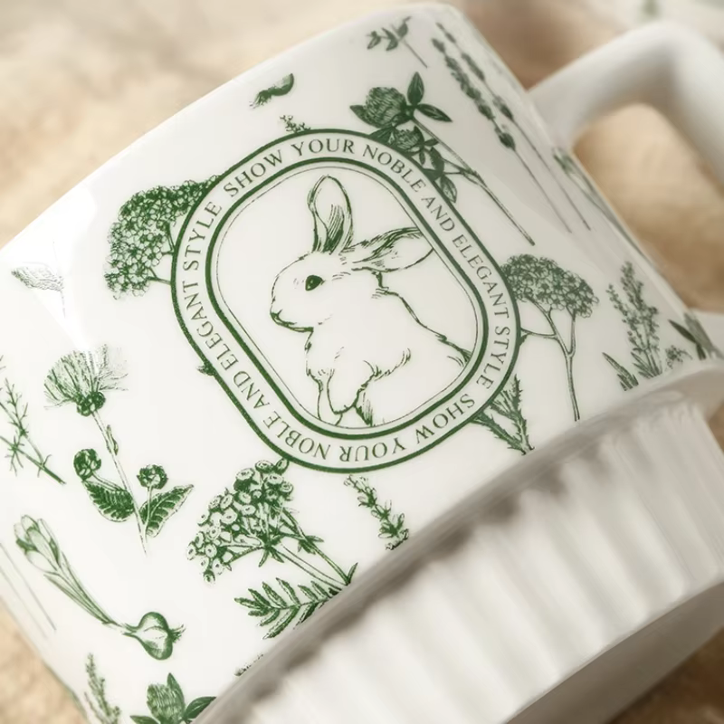 Tasses à café en céramique Animal Rabbit