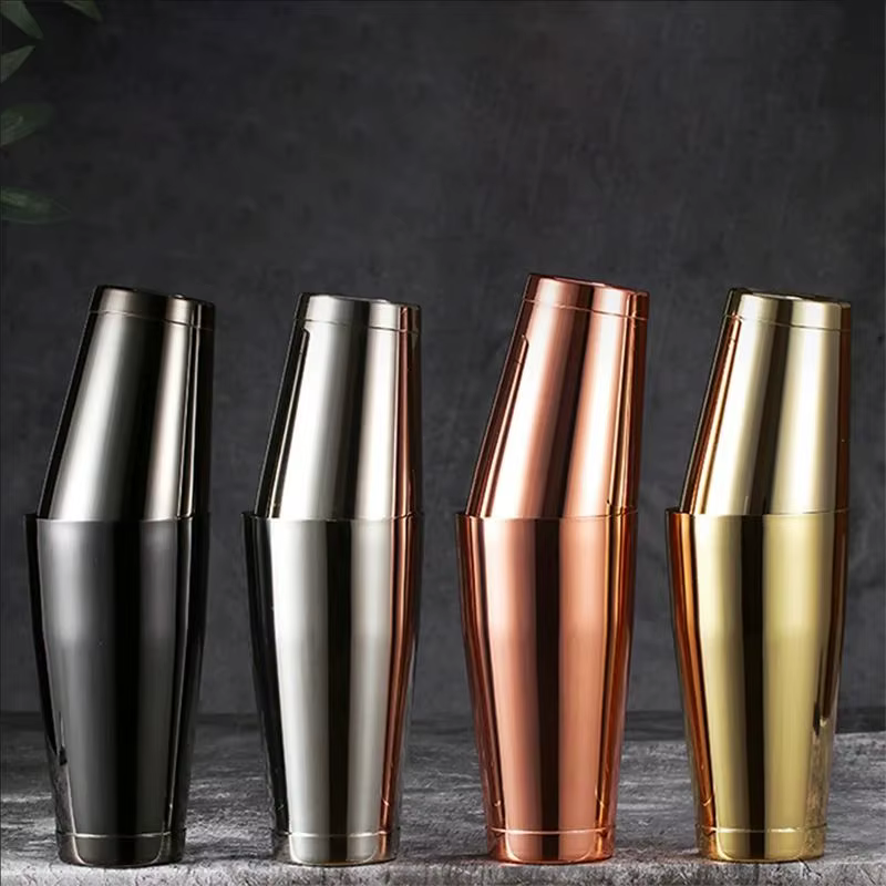 Shaker à cocktails avec mélangeur en acier inoxydable 750/550 ml