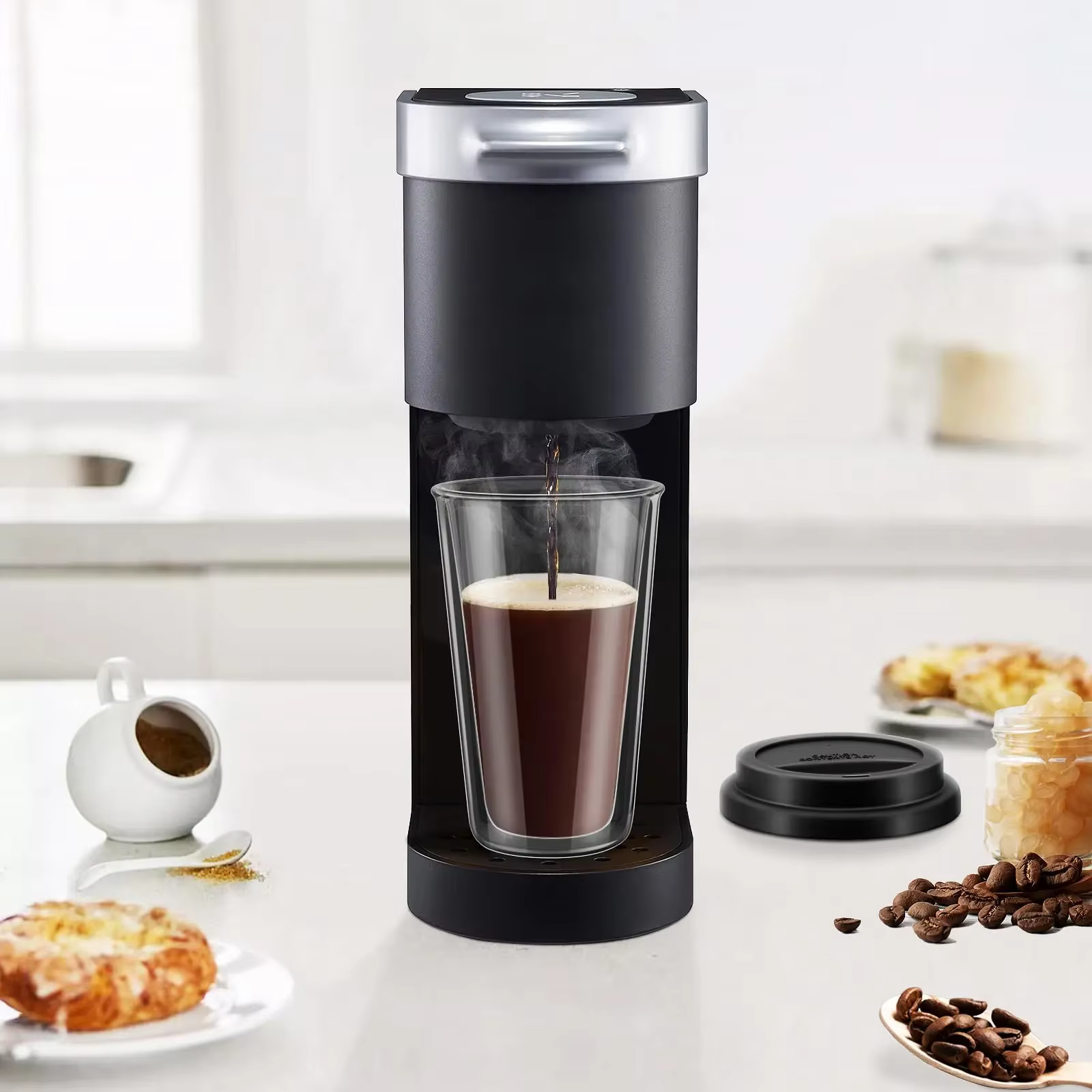 Tasses à café en verre à Double paroi de 350ml
