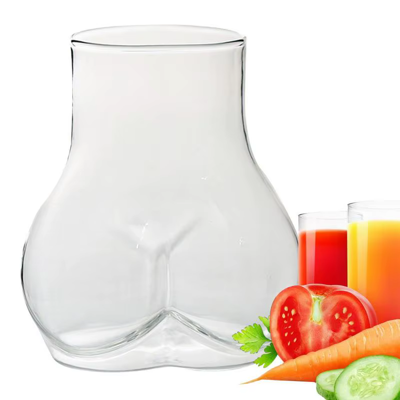 450ml bout à bout tasses Transparent Borosilicate verre tasse à café drôle tasse à café verre femmes corps cul tasse lait eau tasses