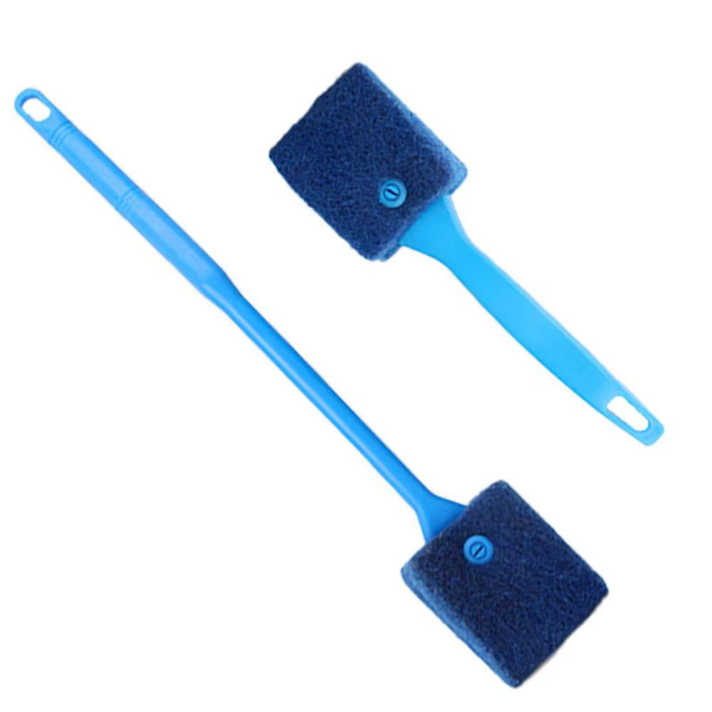 Brosses de nettoyage d'aquarium pour verre acrylique, nettoyage des algues, grattoir à algues Double face, éponge, outils de nettoyage d'aquarium
