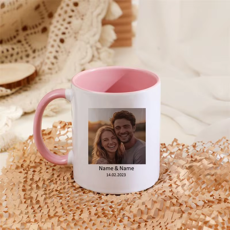 Mug photo personnalisé avec texte | Mug à café personnalisé avec photo