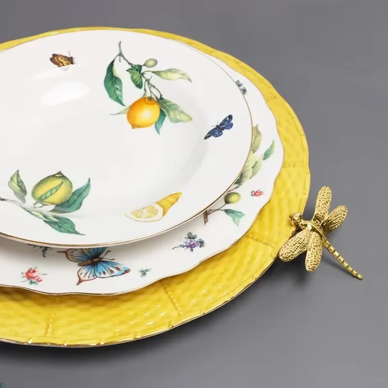 Assiette à manger en céramique de Style européen