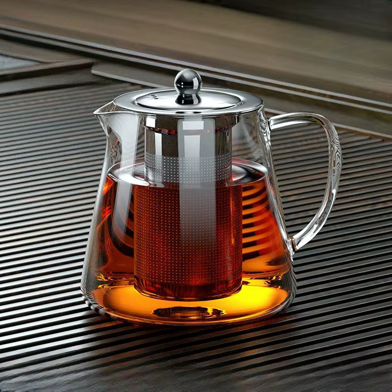 Théière en verre avec infuseur pour pichet à thé
