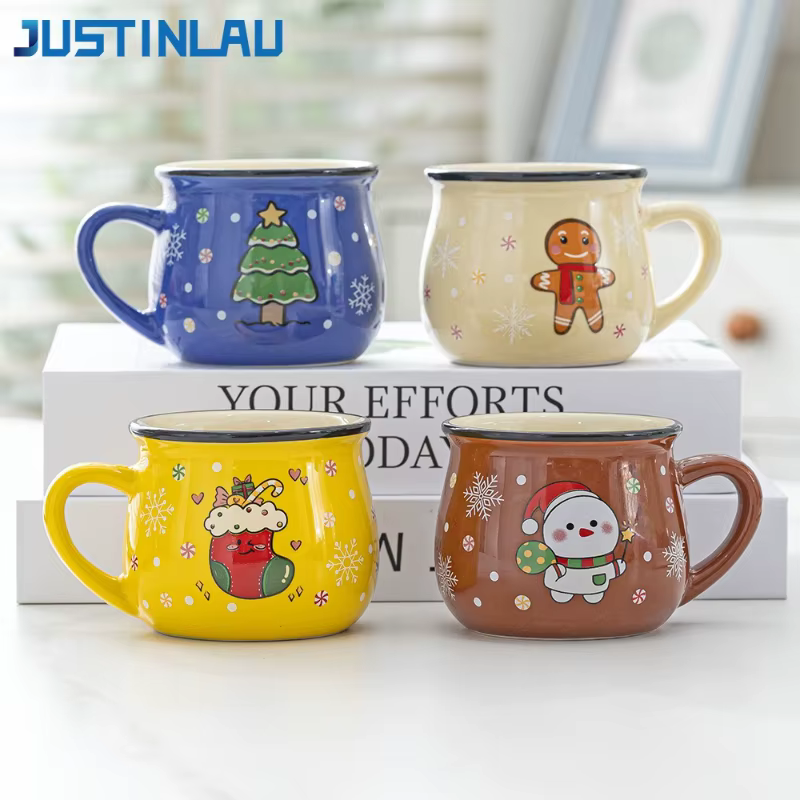 Tasses de noël en céramique de 150ML