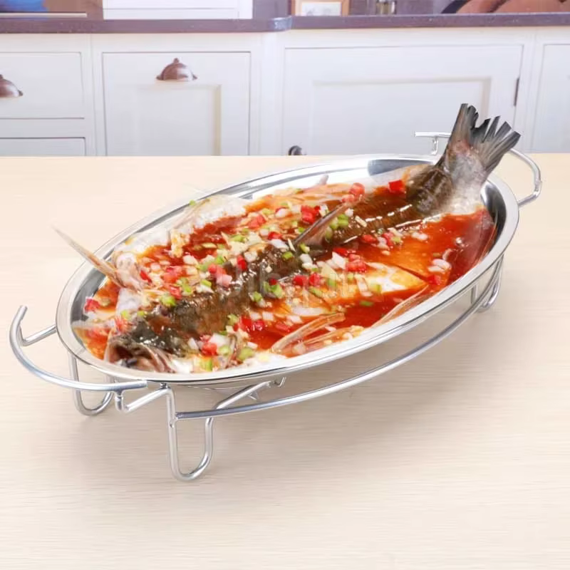 Assiette à poisson grillée commerciale
