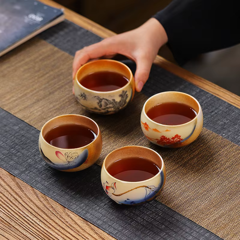 Tasses à thé Kungfu Vintage