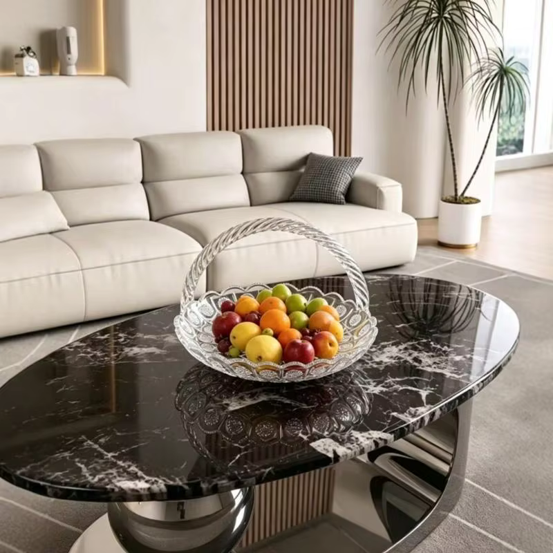 Bol à fruits en verre élégant