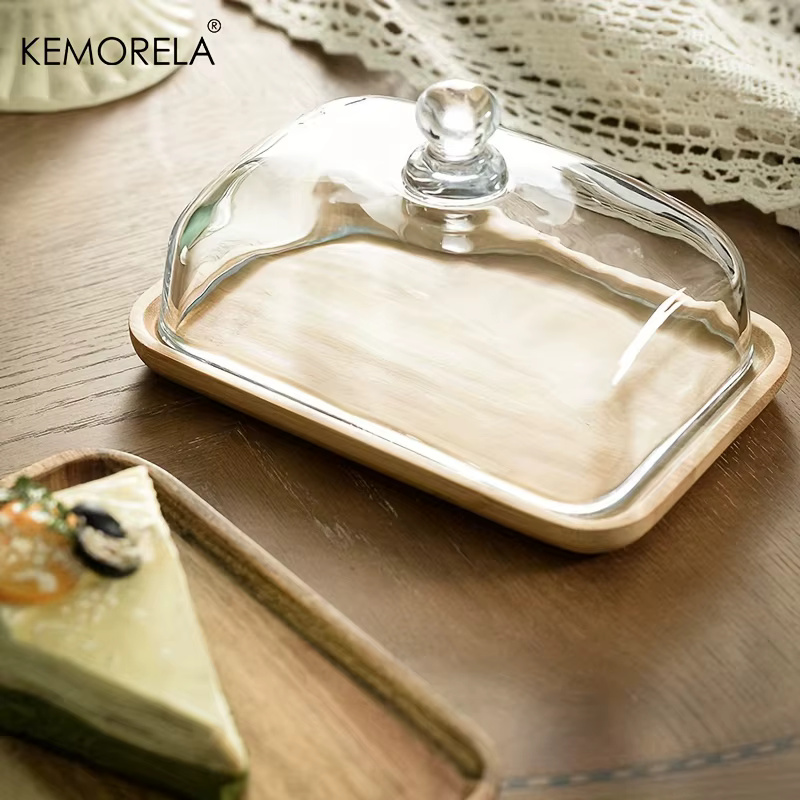 Assiette en bois pour gâteaux et desserts