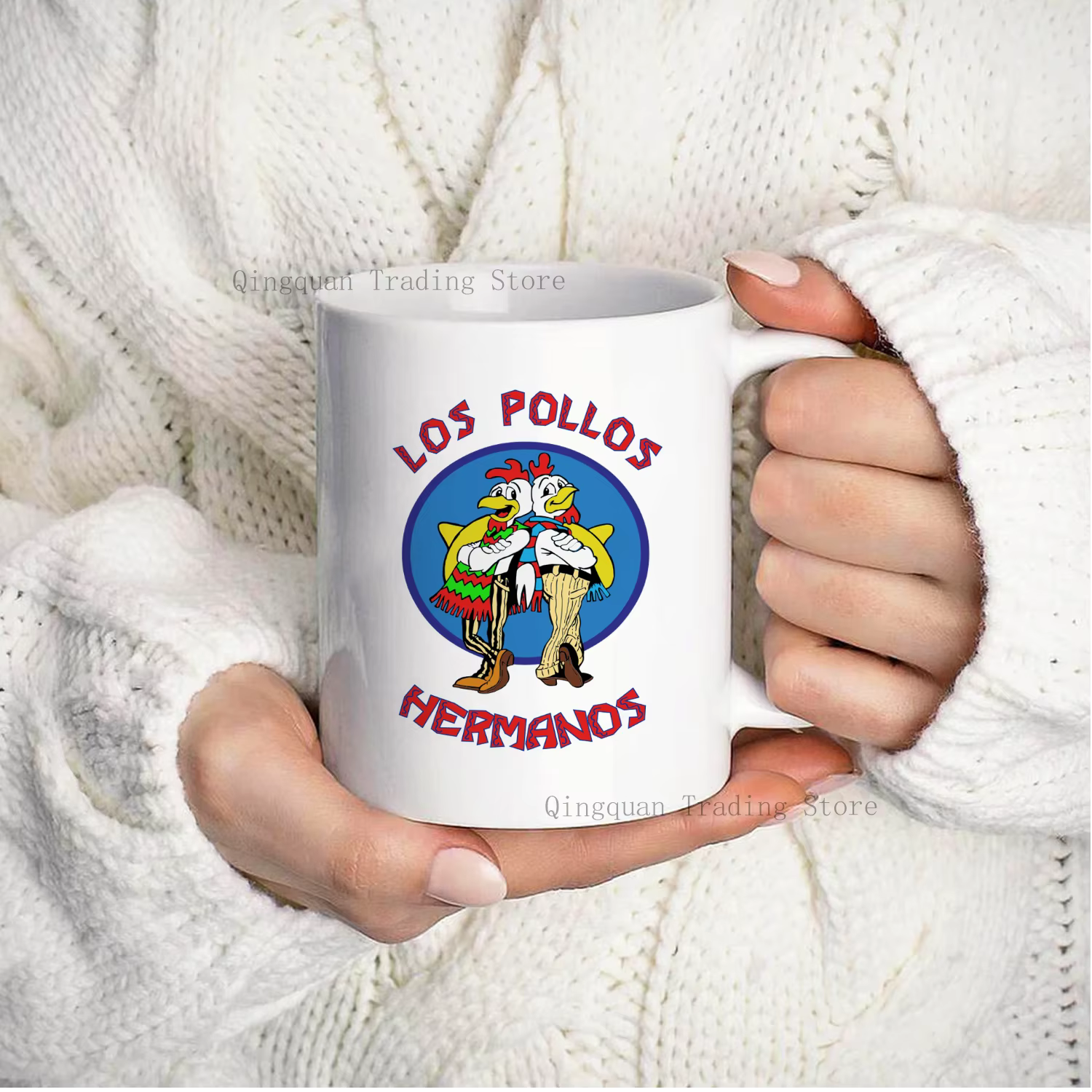 Los pollos hermanos tasse émaillée