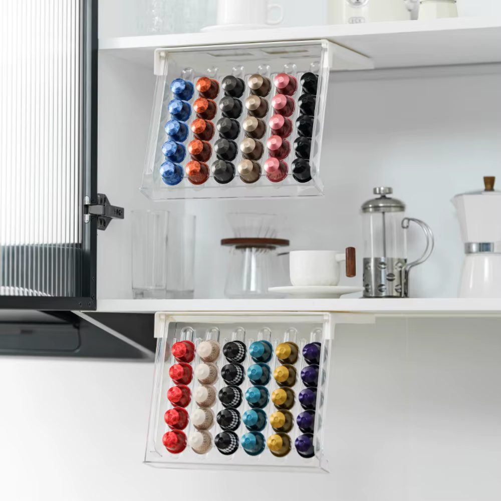Boîte de rangement de capsules de café à usage domestique