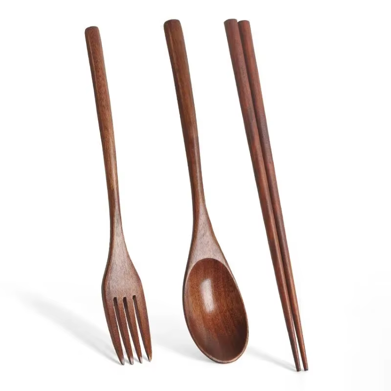 Cuillère fourchette baguettes couverts portables ensemble