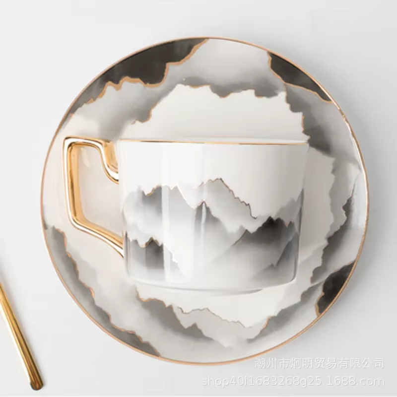 Morandi-Tasse à café à main en céramique rétro