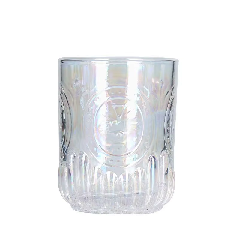 Ensemble bouilloire à eau froide en verre gaufré