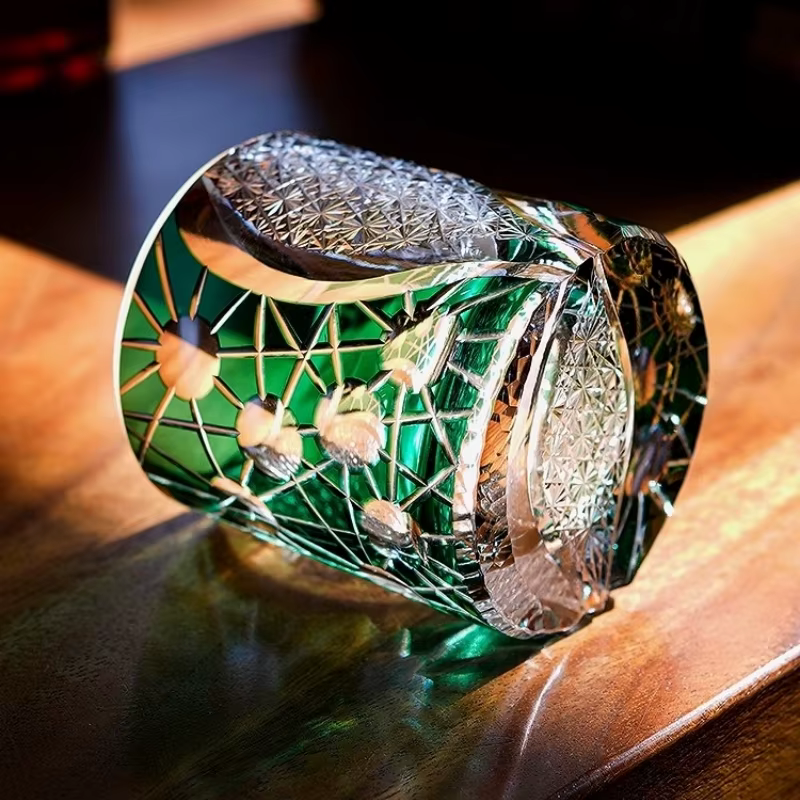 Verre à whisky de luxe Starlight Star Shine Japan Edo Kiriko