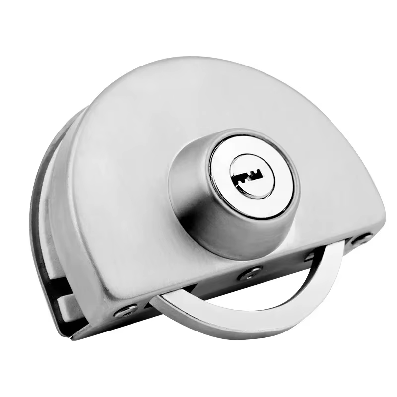 Serrure de porte marketà double 2,2 en acier inoxydable, serrure de porte ouverte en verre, sécurité en verre de bureau, 1 jeu, 10-12mm