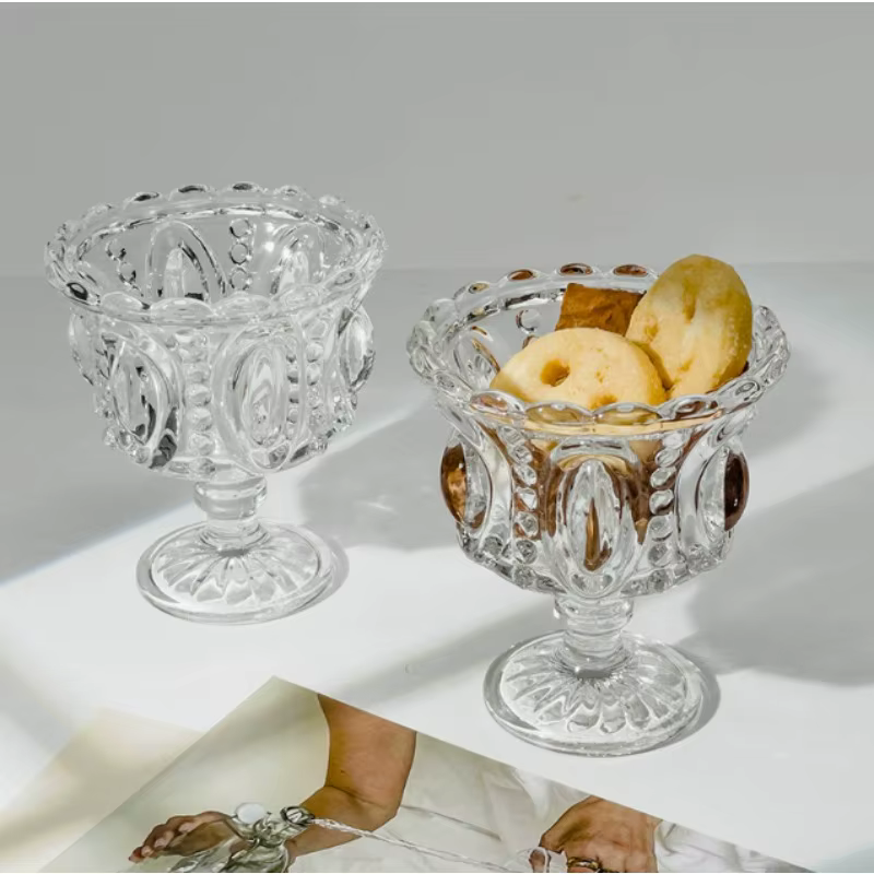 Tasse en verre Nordic Relief pour glaces