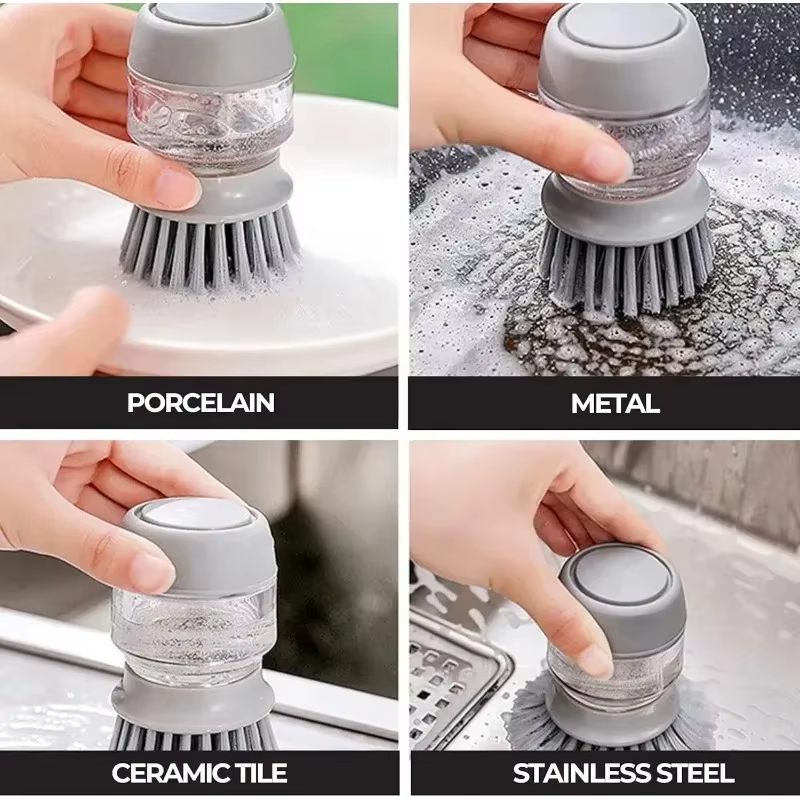Brosse à vaisselle avec distributeur de savon