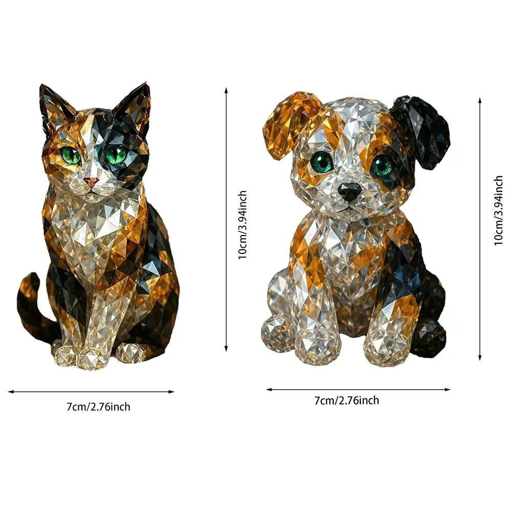 Figurine d'animal en cristal faite à la main