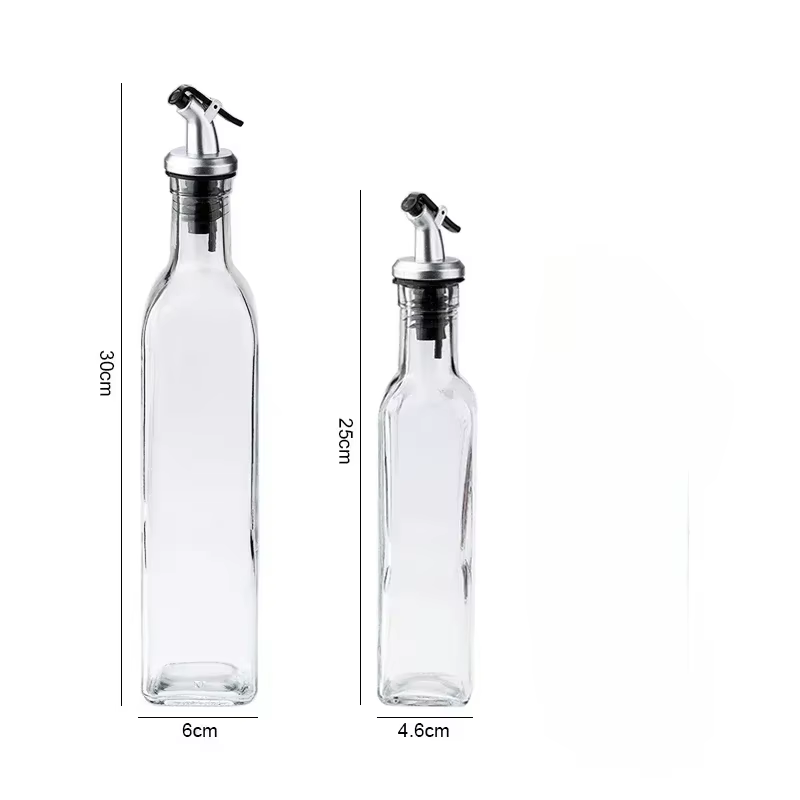Bouteille d'huile d'olive en verre Transparent