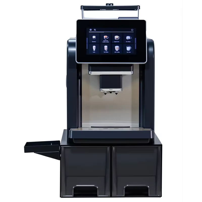 Machine à café électrique commerciale CE, machine à expresso 19 bars, machine à expresso entièrement automatique avec moulin à café