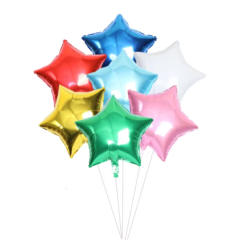 10 pièces 10 pouces or rose argent feuille étoile ballon anniversaire mariage fête de noël décor bébé douche fournitures
