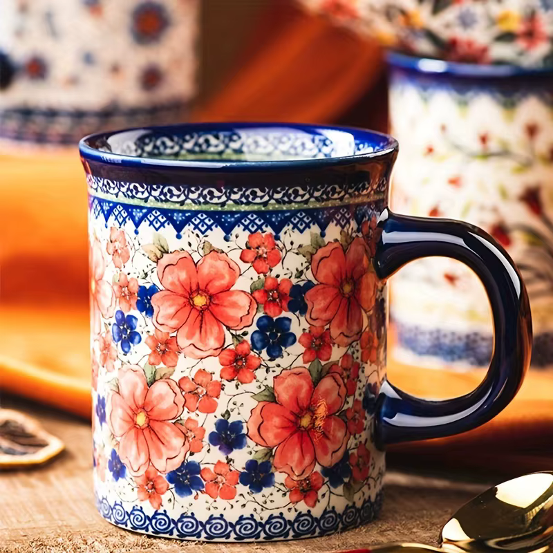 Mug en céramique de style bohème