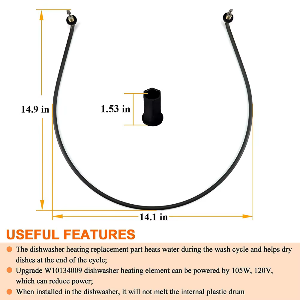 WSpring18394-Chauffage de lave-vaisselle compatible avec Kenmore Whirlpool Kitchen-Aid