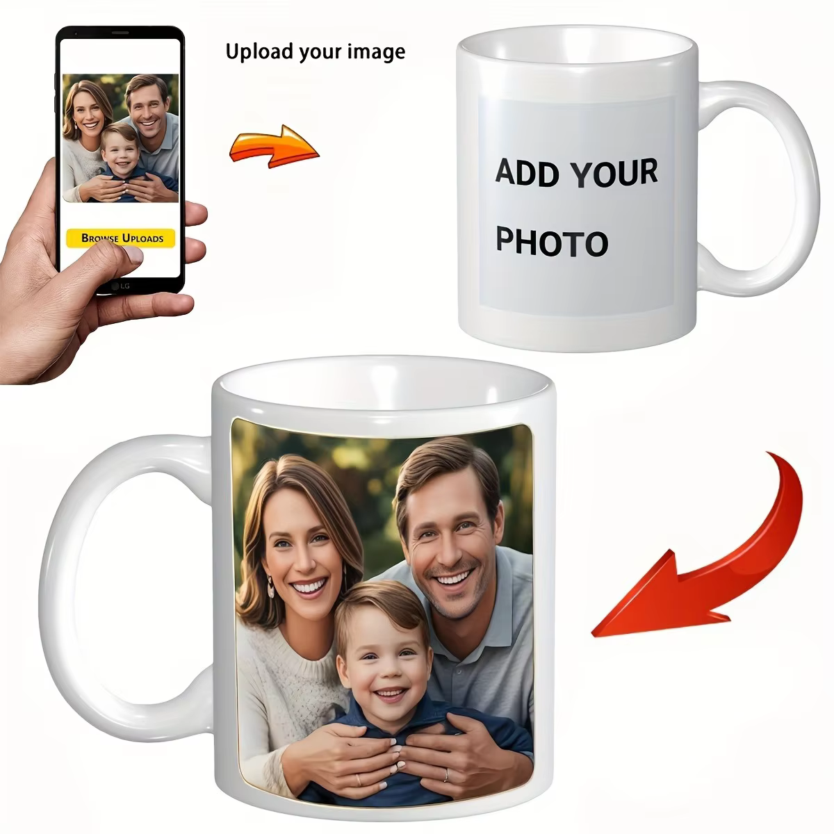 1 tasse à café personnalisée avec photo