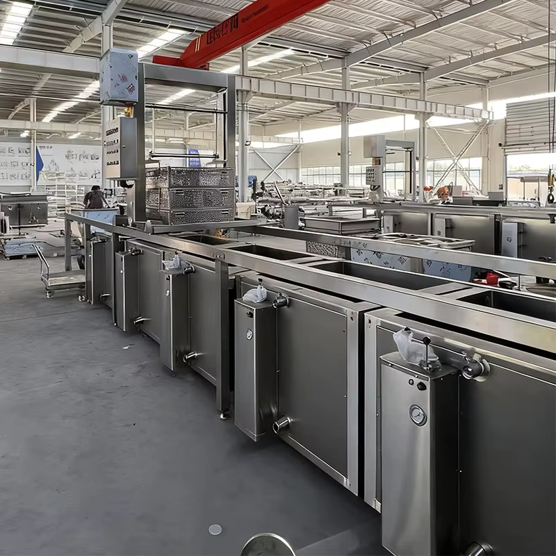 Solution complète pour la transformation de viande braisée, ligne de cuisson continue pour la préparation de bœuf et de mouton, machine de cuisson pour cantines, personnalisable