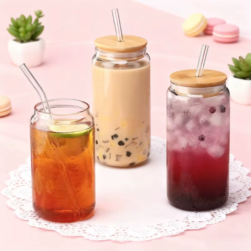 Tasse en verre Transparent de 450ml/550ml