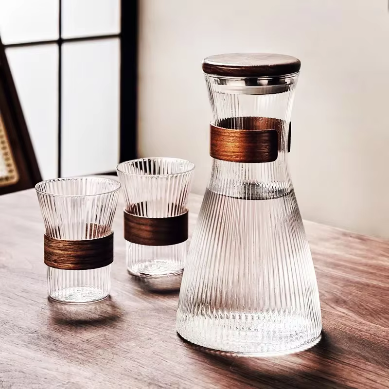 Pichet d'eau froide en verre de Style japonais