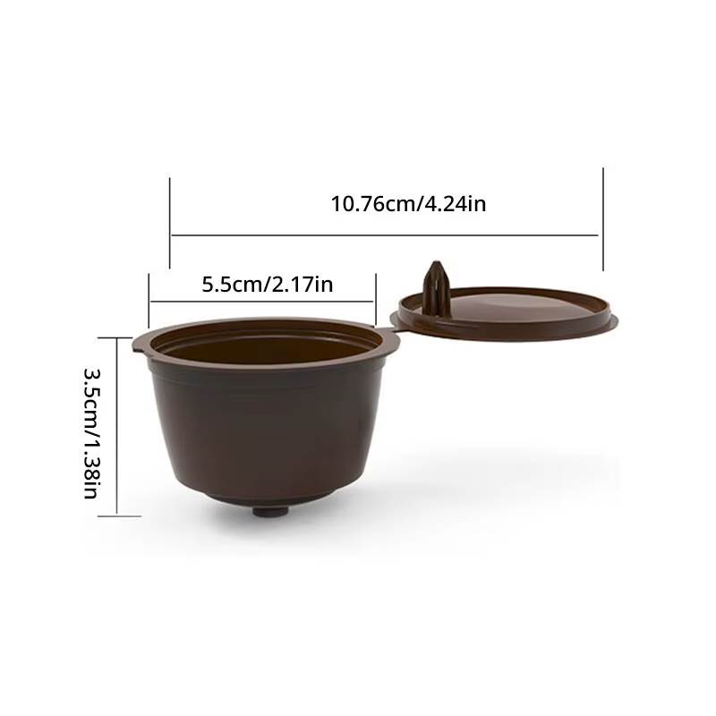 6pcs réutilisable café Capsule pour Nescafé Dolce Gusto Machine rechargeable