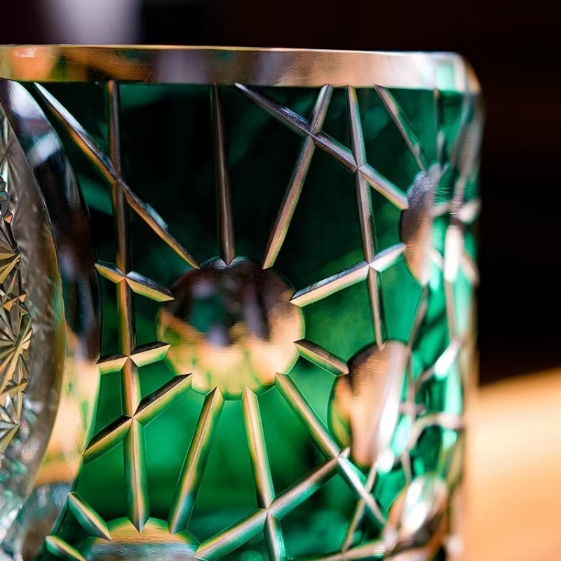 Verre à whisky de luxe Starlight Star Shine Japan Edo Kiriko
