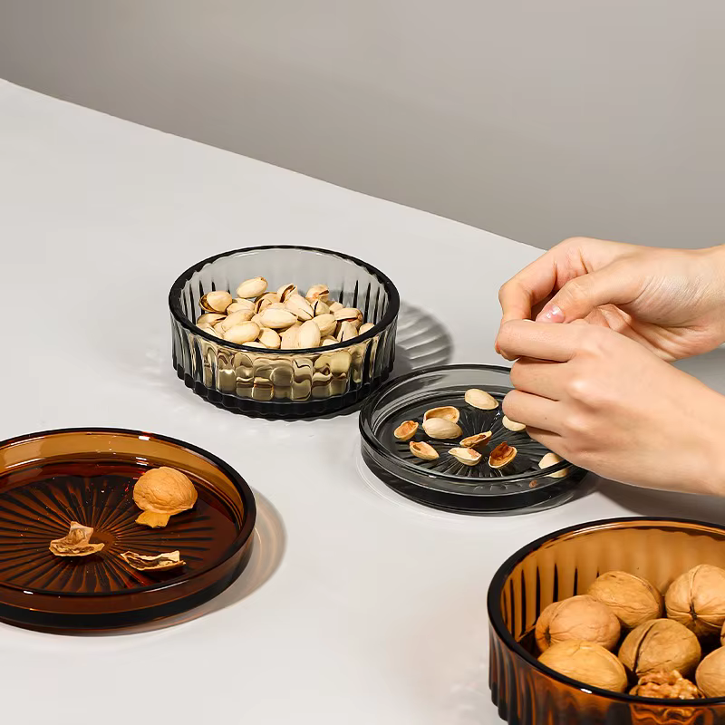 Plateau de fruits recouvert de verre à haute teneur en borosilicate