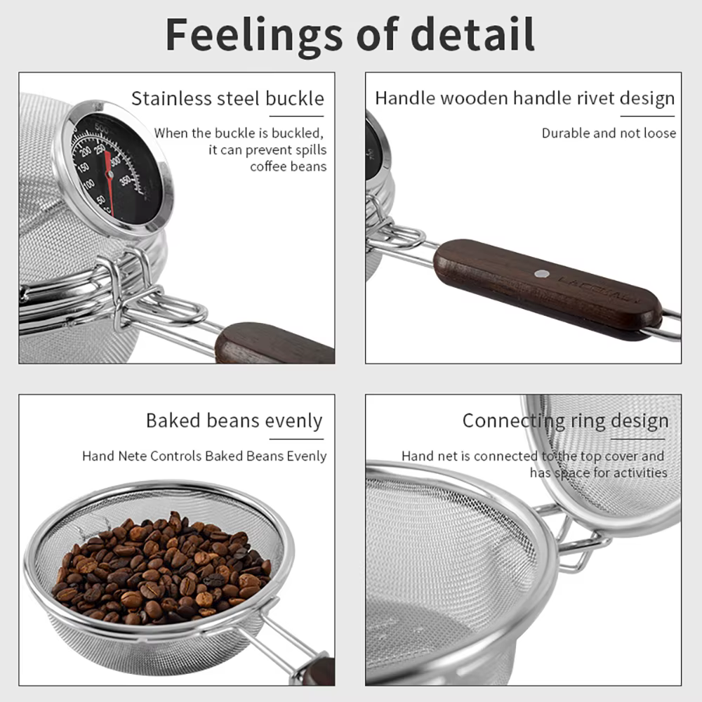 CAFEBiens Y-Filet de torréfaction de café en acier inoxydable