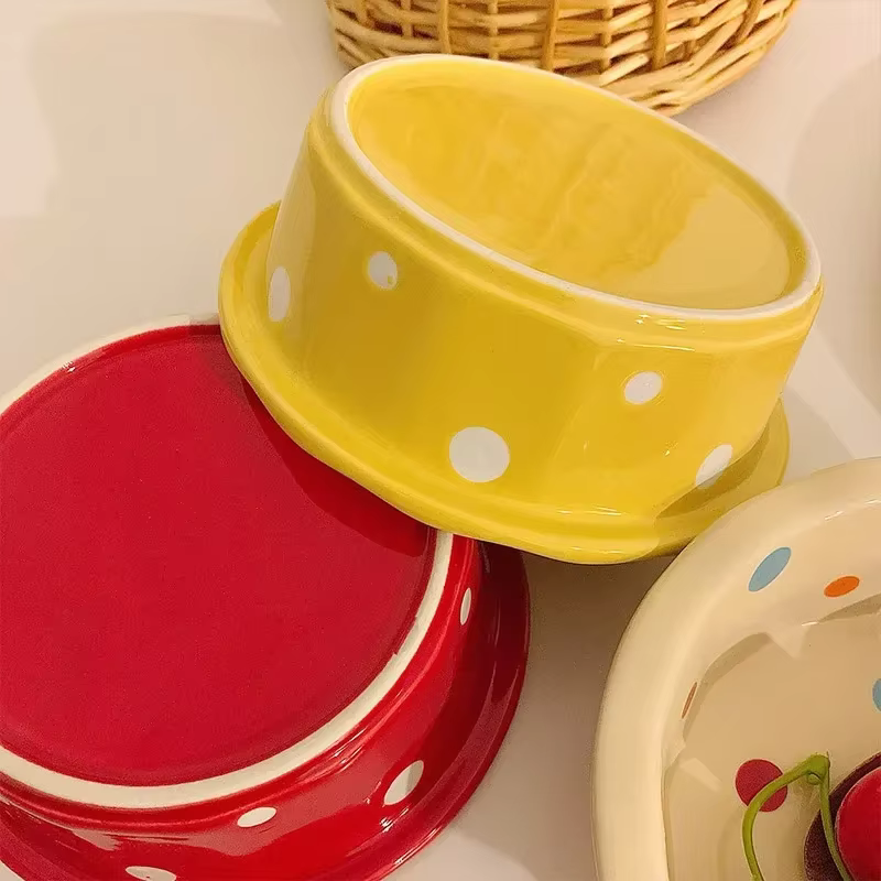 Bol à pois en dentelle de 5.5 pouces