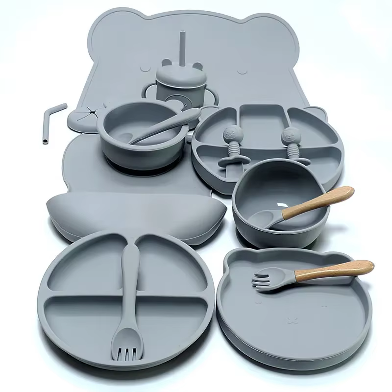 Ensemble d'ustensiles en silicone pour enfants