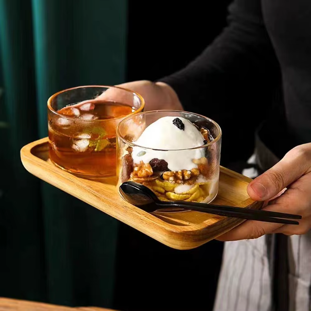 Gobelet à pudding en verre pratique