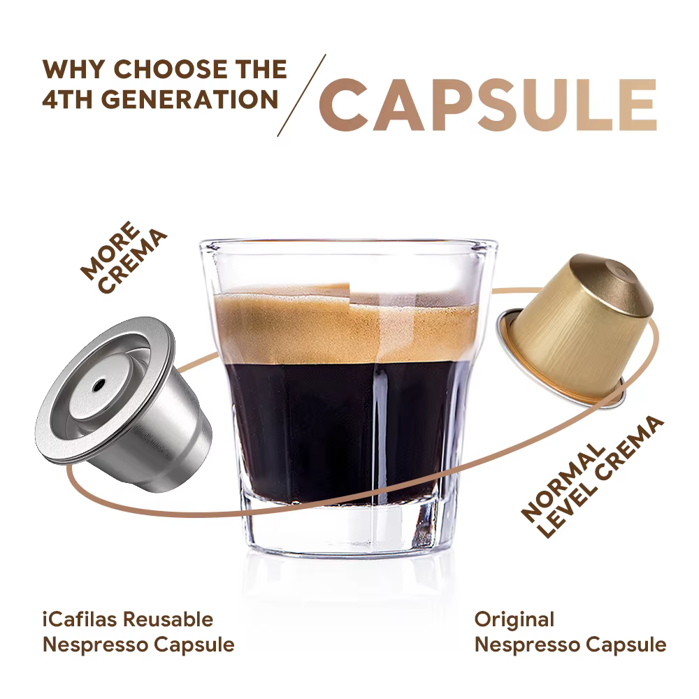 ICafilas-Capsules réutilisables pour café expresso