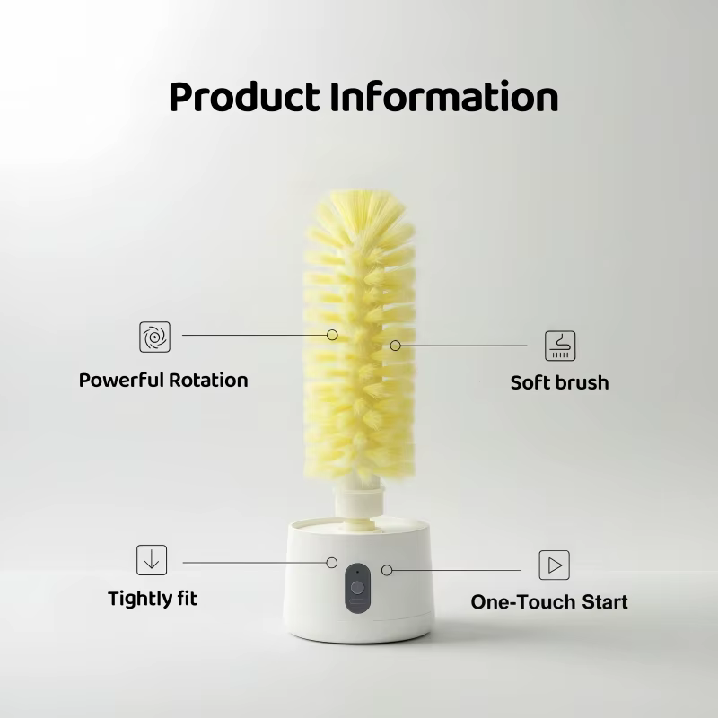 Brosse électrique de nettoyage pour tasses et verres, brosse paresseuse pour bouteilles, brosse de nettoyage pour tasses de cuisine et d'évier, gadgets
