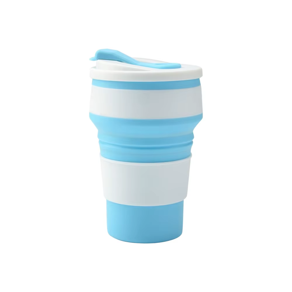 Tasse pliante de sport en silicone sans BPA