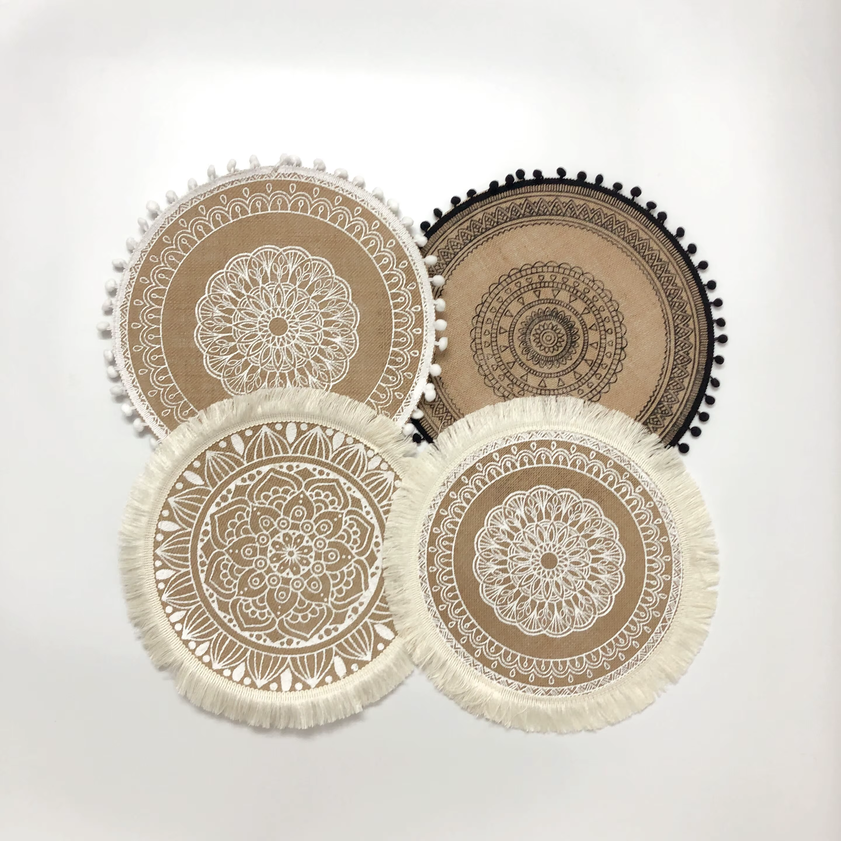 Napperons tissés en Jute Vintage naturel