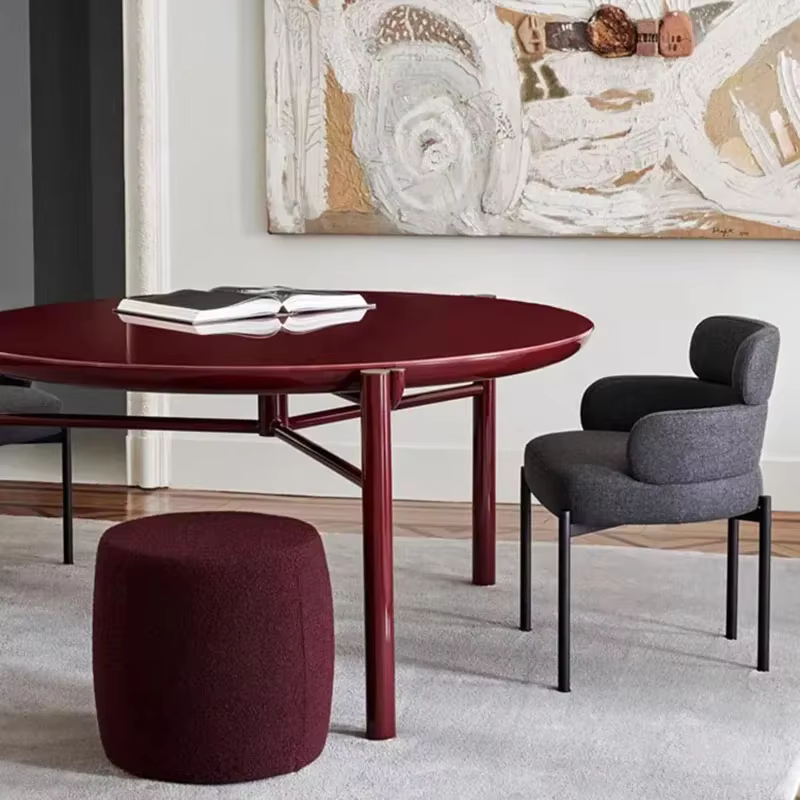 Chaises de Salle à Manger Ergonomiques Confortables et Modernes, Fauteuil d'Accent Esthétique, Mobilier de Cuisine en Cuir