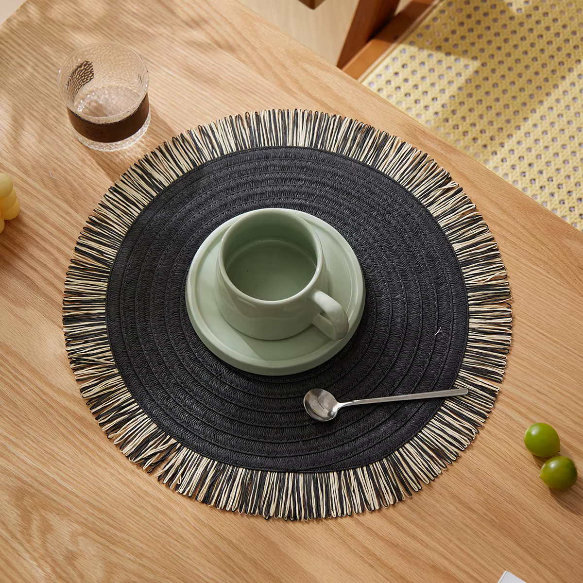 Ensemble de 6 sets de table ronds pour table à manger