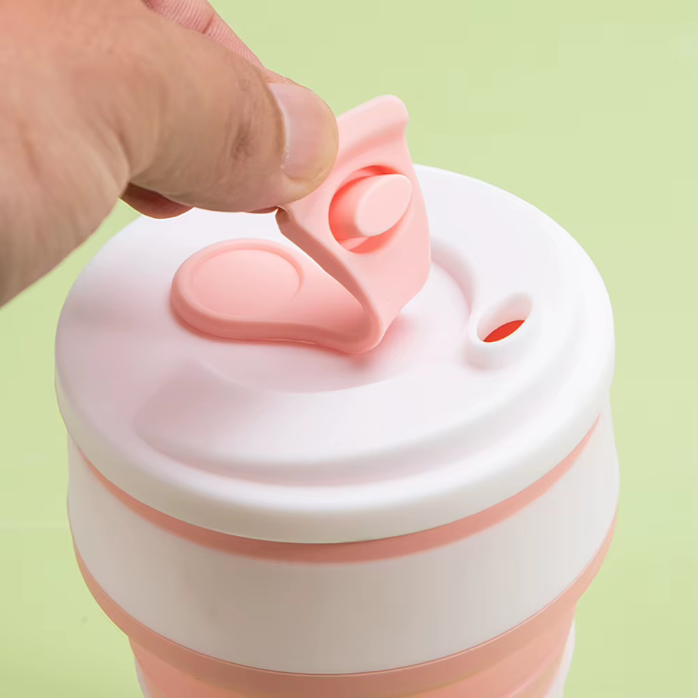 Tasse pliante de sport en silicone sans BPA