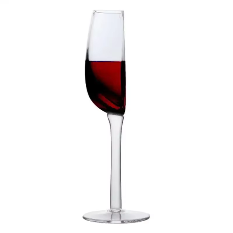 Verre à vin demi-rond en cristal