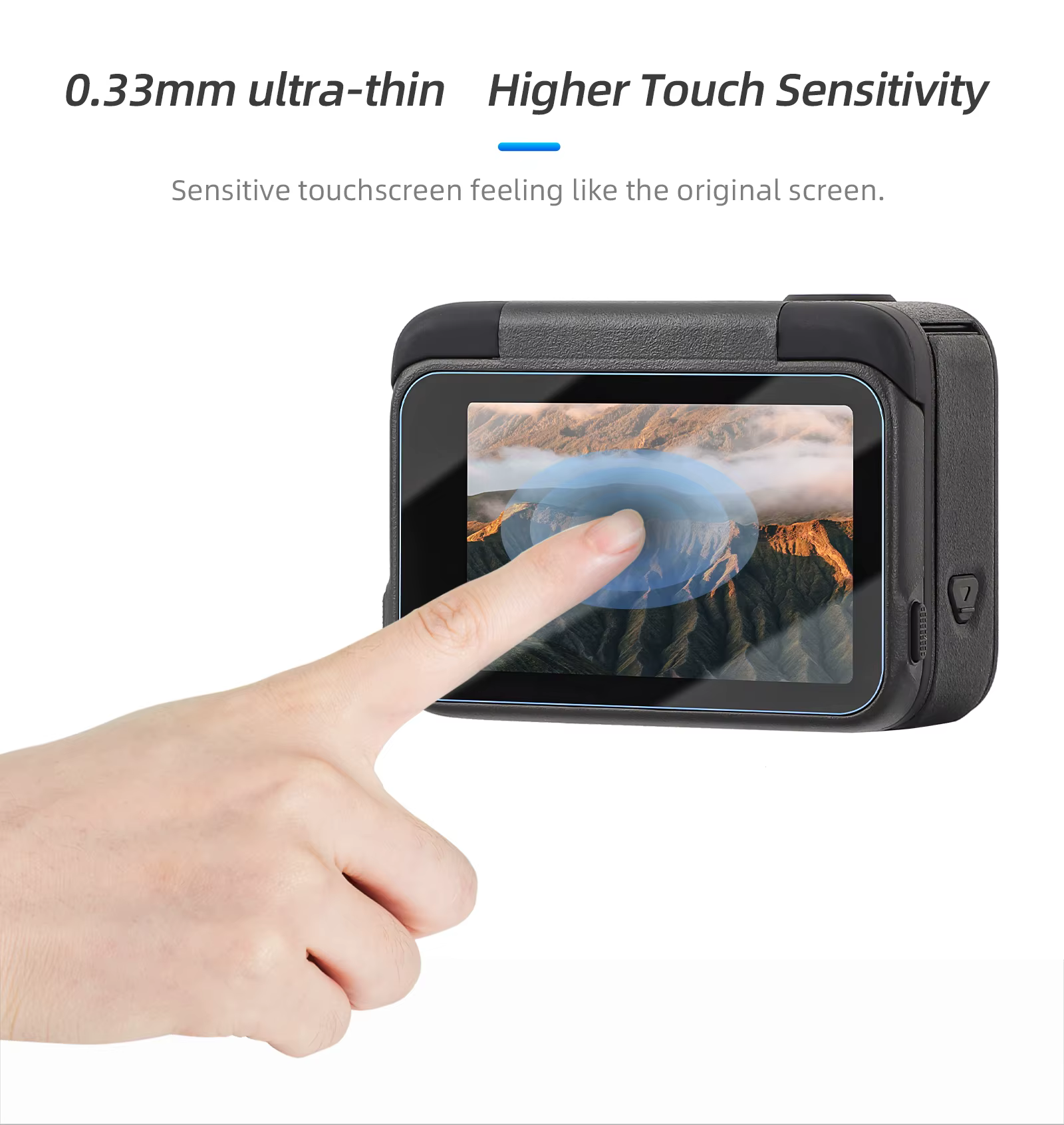 Verre trempé 3-en-1 pour Insta360 Ace Pro 2/1, protecteur d'écran et d'objectif d'appareil photo, film en verre anti-rayures, ensemble d'accessoires Insta 360