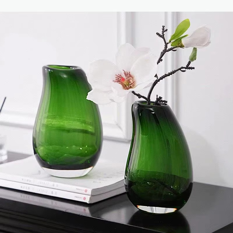 Vase en verre transparent à double couche, pots de fleurs hydroponiques, décoration de bureau, arrangement floral, vase floral, décoration esthétique de la pièce